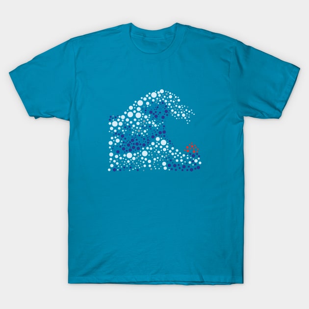 Abstract great japanese wave T-Shirt by APDesign